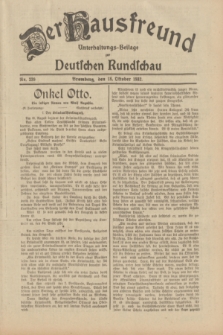 Der Hausfreund : Unterhaltungs-Beilage zur Deutschen Rundschau. 1932, Nr. 239 (18 Oktober)