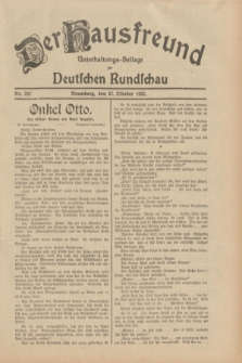 Der Hausfreund : Unterhaltungs-Beilage zur Deutschen Rundschau. 1932, Nr. 247 (27 Oktober)