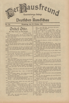 Der Hausfreund : Unterhaltungs-Beilage zur Deutschen Rundschau. 1932, Nr. 248 (28 Oktober)