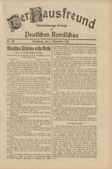 Der Hausfreund : Unterhaltungs-Beilage zur Deutschen Rundschau. 1932, Nr. 252 (3 November)