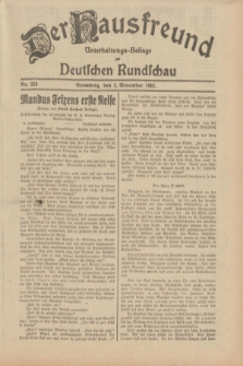 Der Hausfreund : Unterhaltungs-Beilage zur Deutschen Rundschau. 1932, Nr. 253 (4 November)