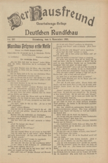 Der Hausfreund : Unterhaltungs-Beilage zur Deutschen Rundschau. 1932, Nr. 257 (9 November)