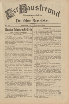 Der Hausfreund : Unterhaltungs-Beilage zur Deutschen Rundschau. 1932, Nr. 264 (17 November)