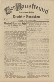 Der Hausfreund : Unterhaltungs-Beilage zur Deutschen Rundschau. 1932, Nr. 277 (2 Dezember)