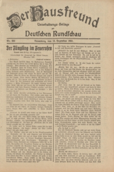 Der Hausfreund : Unterhaltungs-Beilage zur Deutschen Rundschau. 1932, Nr. 283 (10 Dezember)