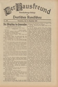 Der Hausfreund : Unterhaltungs-Beilage zur Deutschen Rundschau. 1932, Nr. 286 (14 Dezember)