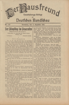Der Hausfreund : Unterhaltungs-Beilage zur Deutschen Rundschau. 1932, Nr. 287 (15 Dezember)