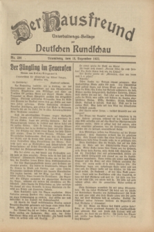 Der Hausfreund : Unterhaltungs-Beilage zur Deutschen Rundschau. 1932, Nr. 290 (18 Dezember)