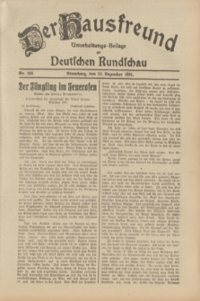 Der Hausfreund : Unterhaltungs-Beilage zur Deutschen Rundschau. 1932, Nr. 293 (22 Dezember)