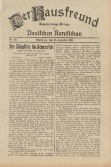 Der Hausfreund : Unterhaltungs-Beilage zur Deutschen Rundschau. 1932, Nr. 295 (24 Dezember)