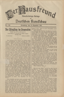 Der Hausfreund : Unterhaltungs-Beilage zur Deutschen Rundschau. 1932, Nr. 299 (30 Dezember)