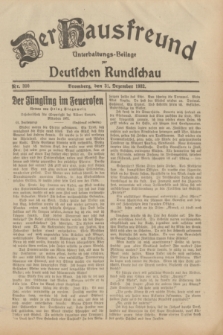 Der Hausfreund : Unterhaltungs-Beilage zur Deutschen Rundschau. 1932, Nr. 300 (31 Dezember)