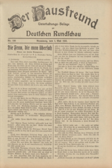 Der Hausfreund : Unterhaltungs-Beilage zur Deutschen Rundschau. 1933, Nr. 100 (2 Mai)