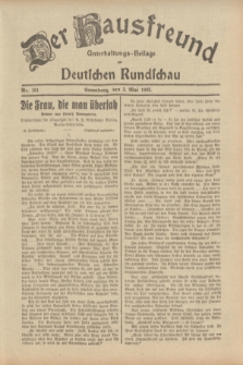 Der Hausfreund : Unterhaltungs-Beilage zur Deutschen Rundschau. 1933, Nr. 101 (3 Mai)