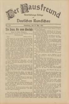 Der Hausfreund : Unterhaltungs-Beilage zur Deutschen Rundschau. 1933, Nr. 119 (25 Mai)