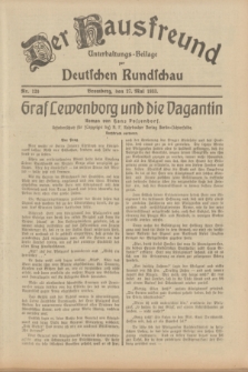 Der Hausfreund : Unterhaltungs-Beilage zur Deutschen Rundschau. 1933, Nr. 120 (27 Mai)
