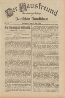 Der Hausfreund : Unterhaltungs-Beilage zur Deutschen Rundschau. 1933, Nr. 121 (28 Mai)