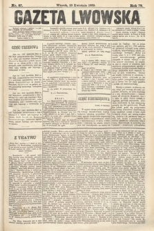 Gazeta Lwowska. 1889, nr 87