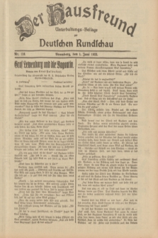 Der Hausfreund : Unterhaltungs-Beilage zur Deutschen Rundschau. 1933, Nr. 124 (1 Juni)