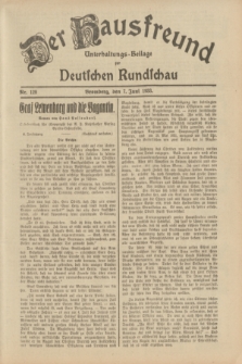 Der Hausfreund : Unterhaltungs-Beilage zur Deutschen Rundschau. 1933, Nr. 128 (7 Juni)