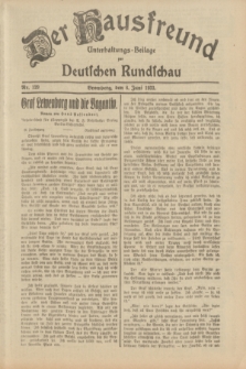 Der Hausfreund : Unterhaltungs-Beilage zur Deutschen Rundschau. 1933, Nr. 129 (8 Juni)