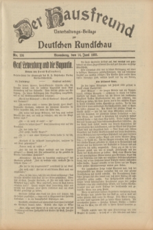 Der Hausfreund : Unterhaltungs-Beilage zur Deutschen Rundschau. 1933, Nr. 134 (14 Juni)