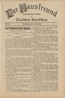 Der Hausfreund : Unterhaltungs-Beilage zur Deutschen Rundschau. 1933, Nr. 139 (21 Juni)