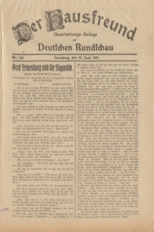 Der Hausfreund : Unterhaltungs-Beilage zur Deutschen Rundschau. 1933, Nr. 146 (29 Juni)