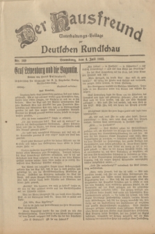 Der Hausfreund : Unterhaltungs-Beilage zur Deutschen Rundschau. 1933, Nr. 149 (4 Juli)
