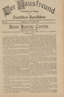 Der Hausfreund : Unterhaltungs-Beilage zur Deutschen Rundschau. 1933, Nr. 150 (5 Juli)
