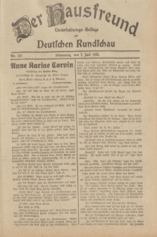 Der Hausfreund : Unterhaltungs-Beilage zur Deutschen Rundschau. 1933, Nr. 152 (7 Juli)