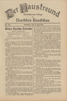 Der Hausfreund : Unterhaltungs-Beilage zur Deutschen Rundschau. 1933, Nr. 166 (23 Juli)