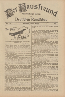 Der Hausfreund : Unterhaltungs-Beilage zur Deutschen Rundschau. 1933, Nr. 176 (4 August)