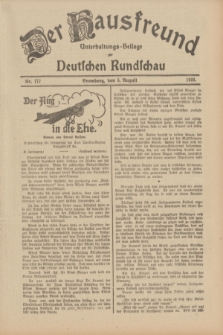 Der Hausfreund : Unterhaltungs-Beilage zur Deutschen Rundschau. 1933, Nr. 177 (5 August)
