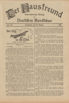 Der Hausfreund : Unterhaltungs-Beilage zur Deutschen Rundschau. 1933, Nr. 189 (20 August)