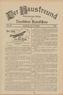 Der Hausfreund : Unterhaltungs-Beilage zur Deutschen Rundschau. 1933, Nr. 190 (22 August)