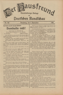 Der Hausfreund : Unterhaltungs-Beilage zur Deutschen Rundschau. 1933, Nr. 206 (9 September)