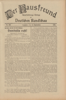 Der Hausfreund : Unterhaltungs-Beilage zur Deutschen Rundschau. 1933, Nr. 208 (12 September)