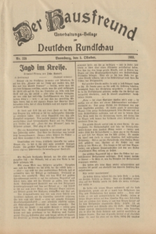 Der Hausfreund : Unterhaltungs-Beilage zur Deutschen Rundschau. 1933, Nr. 228 (5 Oktober)