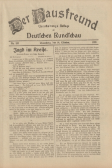 Der Hausfreund : Unterhaltungs-Beilage zur Deutschen Rundschau. 1933, Nr. 232 (10 Oktober)