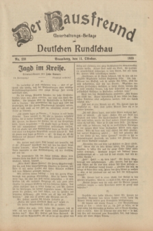 Der Hausfreund : Unterhaltungs-Beilage zur Deutschen Rundschau. 1933, Nr. 233 (11 Oktober)