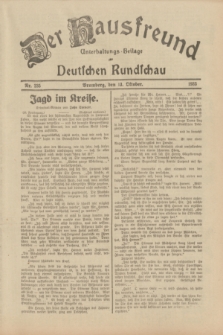 Der Hausfreund : Unterhaltungs-Beilage zur Deutschen Rundschau. 1933, Nr. 235 (13 Oktober)