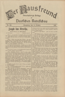Der Hausfreund : Unterhaltungs-Beilage zur Deutschen Rundschau. 1933, Nr. 236 (14 Oktober)