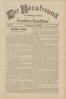 Der Hausfreund : Unterhaltungs-Beilage zur Deutschen Rundschau. 1933, Nr. 244 (24 Oktober)