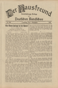 Der Hausfreund : Unterhaltungs-Beilage zur Deutschen Rundschau. 1933, Nr. 256 (8 November)