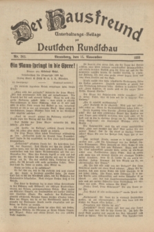 Der Hausfreund : Unterhaltungs-Beilage zur Deutschen Rundschau. 1933, Nr. 262 (15 November)