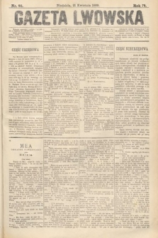 Gazeta Lwowska. 1889, nr 92