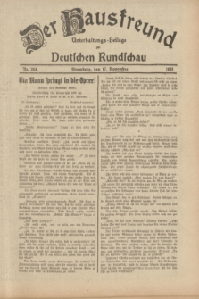 Der Hausfreund : Unterhaltungs-Beilage zur Deutschen Rundschau. 1933, Nr. 264 (17 November)