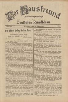 Der Hausfreund : Unterhaltungs-Beilage zur Deutschen Rundschau. 1933, Nr. 266 (19 November)