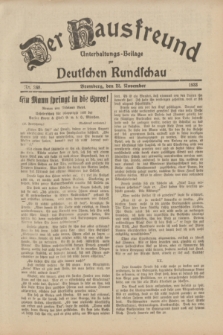 Der Hausfreund : Unterhaltungs-Beilage zur Deutschen Rundschau. 1933, Nr. 268 (22 November)